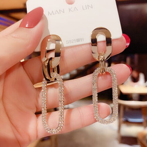New Women's Earrings Korean Stud Earrings for Women Vintage Pearl Dangle Drop Gold Earring Set 2021 Trend Earings Female Jewelry 4