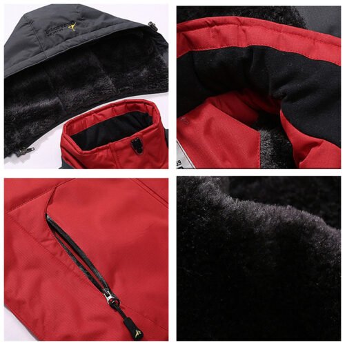 Men Winter Parkas 2021 New Windproof Thick Warm Fleece Jacket Coat Men Autumn Outwear Fashion Outdoor Hooded Casual Parkas Men 6