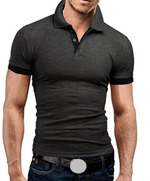 MRMT 2022 Brand New Men's T-shirt Lapel Casual Short-sleeved Stitching Men T-shirt for Male Solid Color Pullover Top Man T shirt 3