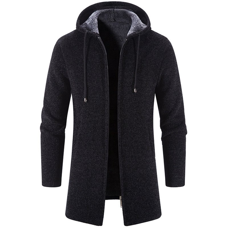 Autumn And Winter Cashmere Men's Cardigan Chenille Outer Sweater Sweater Sweater Coat Windbreaker 1